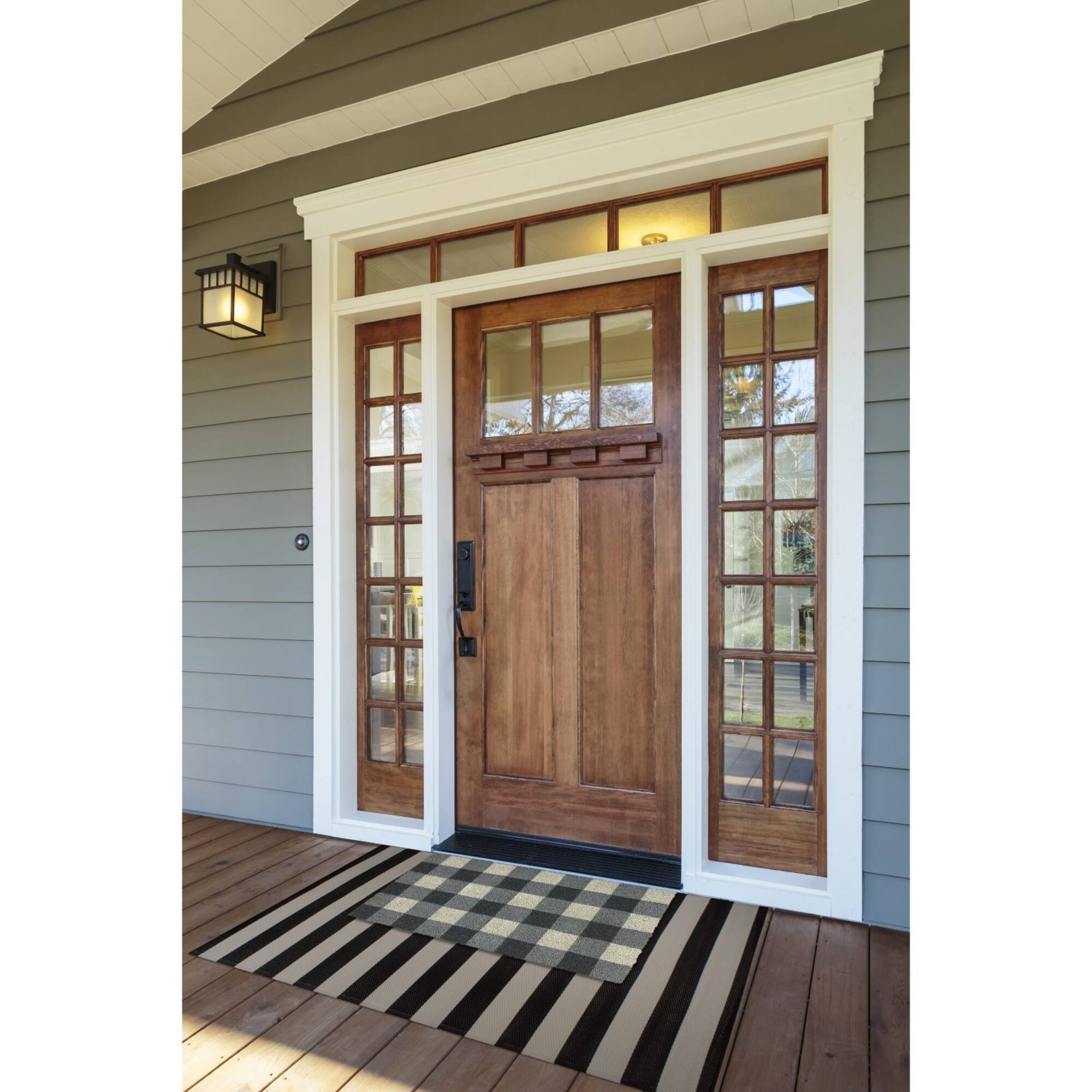 DII® Gray & White Buffalo Check Doormat